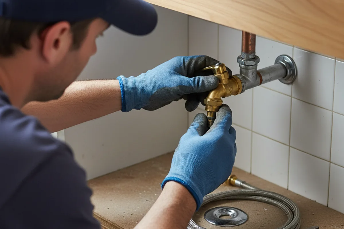 Shutoff valve and fitting work during Emergency Plumbing in Millersburg